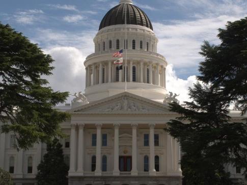 Exterior of California statehouse