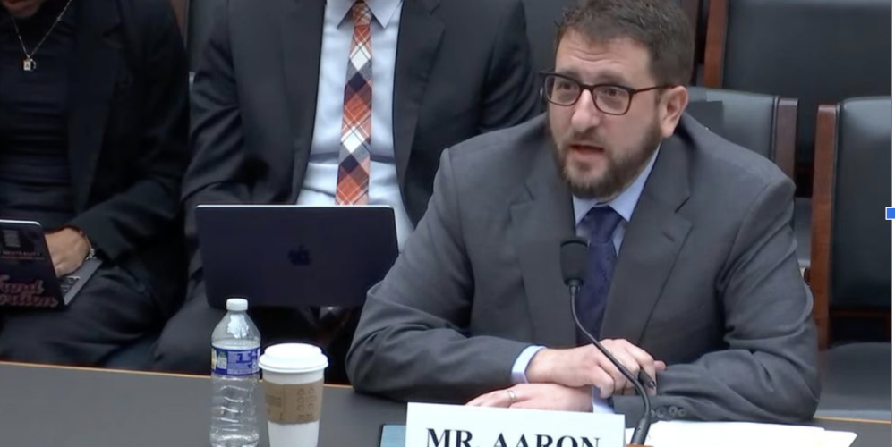 Free Press Action Co-CEO Craig Aaron testifying before lawmakers